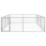 Външна клетка за куче с врата 3x4x1 м поцинкована стомана