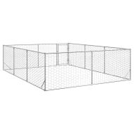 Външна клетка за куче с врата 3x4x1 м поцинкована стомана