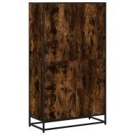 Библиотека, опушен дъб, 80,5x35x139 см, инженерно дърво