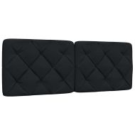 Рамка за легло със светодиод без матрак, черна, 120x200см, плат