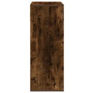 Библиотека, опушен дъб, 66x31x80 см, инженерно дърво