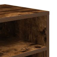 Библиотека, опушен дъб, 66x31x80 см, инженерно дърво