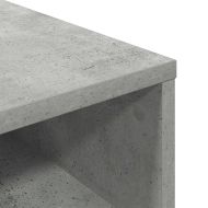 Библиотека, бетонно сива, 34x31x80 см, инженерно дърво