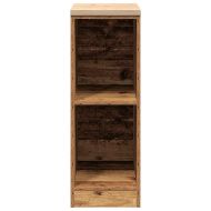 Гаражен шкаф за съхранение, старо дърво, 30x51x85 см, бор масив