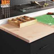 Гаражен шкаф за съхранение, черен, 40x51x85 см, бор масив