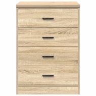 Гаражен шкаф за съхранение, дъб сонома, 60x51x85 см, бор масив