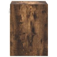 гараж стена шкафове, 2 бр, опушен дъб, инженерно дърво