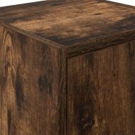 гараж стена шкафове, 2 бр, опушен дъб, инженерно дърво