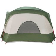 Семейна палатка кабина, 6-местна, зелена, водоустойчива