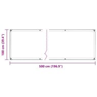 Покривало за растения с капси 1x5 m PVC