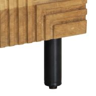 Масичка за кафе кафява 80x50x40 cm Масивна дървесина Манго