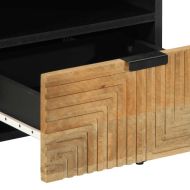 Нощно шкафче Кафяво 40x33x46 cm Масивна дървесина Манго