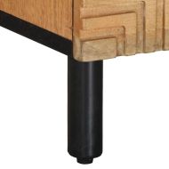 Нощно шкафче Кафяво 40x33x46 cm Масивна дървесина Манго