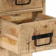 Нощно шкафче 60x32x80 cm Масивна груба дървесина Манго