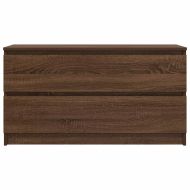 ТВ шкаф Кафяв дъб 100x35x54 cm Инженерна дървесина