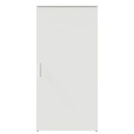 Шкаф за съхранение, бял, 50x45x103,5 cm, инженерно дърво