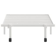 Рамка за легло без матрак Сгъваема бяла 90x190 cm Стомана