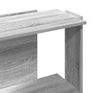 Библиотека 3 рафта сив сонома 60x30x80 см инженерно дърво