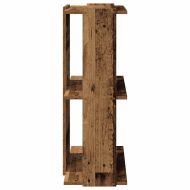 Библиотека 3 рафта старо дърво 60x30x80 см инженерно дърво