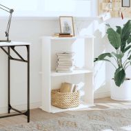 Библиотека 3 рафта бяла 60x30x80 см инженерно дърво