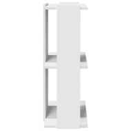 Библиотека 3 рафта бяла 60x30x80 см инженерно дърво