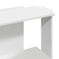 Библиотека 3 рафта бяла 60x30x80 см инженерно дърво