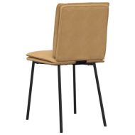 Трапезни столове, 2 бр, кафяви, кадифе