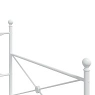 Дневно легло без матрак Бяло 107x203 cm Стомана