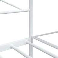 Дневно легло без матрак Бяло 107x203 cm Стомана