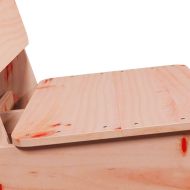 Градински стол, 60x64x70,5 см, масивна дугласка дървесина