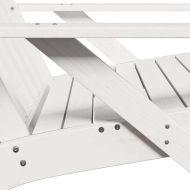 Градински столове Адирондак 2 бр. бели 75x77x77 cm