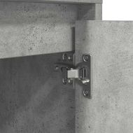 нощно шкафче с LED осветление Бетон сив 38x34x50 cm