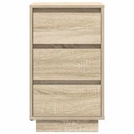 Нощен шкаф с LED осветление Дъб Сонома 38x34x65 cm