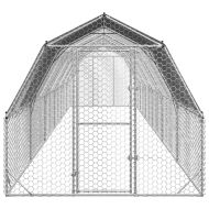 Пилешки подиум с покрив 2,5x12x2,25 м Поцинкована стомана