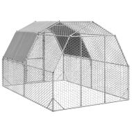 Пилешки подиум с покрив 2,5x4x2,25 м Поцинкована стомана