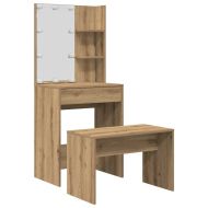 Комплект тоалетка с LED Artisan Oak Engineered Wood