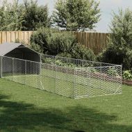 Открита кучешка колиба с бягаща пътека 8x2x1,5 m