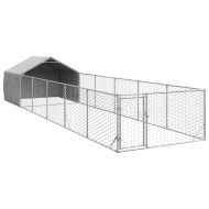 Открита кучешка колиба с бягаща пътека 8x2x1,5 m