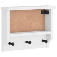 Стенна закачалка за палта SANDNES Бяла 45x12x35 cm