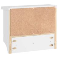 Стенна закачалка за палта SANDNES Бяла 45x12x35 cm