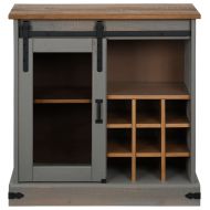 Шкаф HALDEN с плъзгащи се врати сив 80x40x80 cm