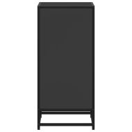 Шкаф за книги Черен 40x35x76 cm Инженерна дървесина