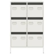 Висок шкаф, бял, 68x39x101,5 см, стомана