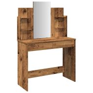 Тоалетка с огледало от старо дърво 96x39x142 cm