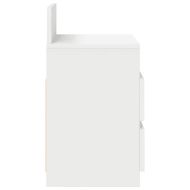 Нощно шкафче с 2 чекмеджета, бяло 40x33x60 cm