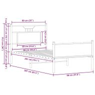 Рамка за легло без матрак сонома дъб 90x200 см инженерно дърво