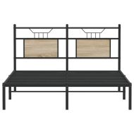 Рамка за легло без матрак сонома дъб 140x200 см инженерно дърво