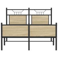 Рамка за легло без матрак сонома дъб 120x200 см инженерно дърво