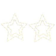 Коледни светлини Star Silhouette 2 бр. 50 светодиода топло бяло