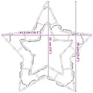 Коледни светлини Star Silhouette 2 бр. 50 светодиода топло бяло